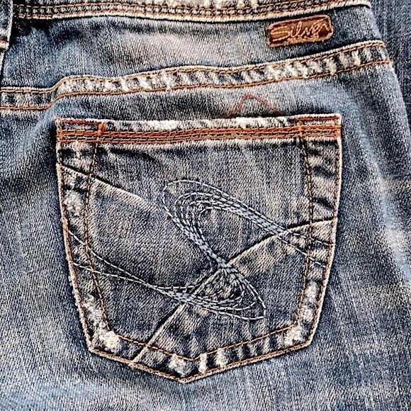 Silver Tina Distressed Low Rise Bootcut Jean - Picture 8 of 16